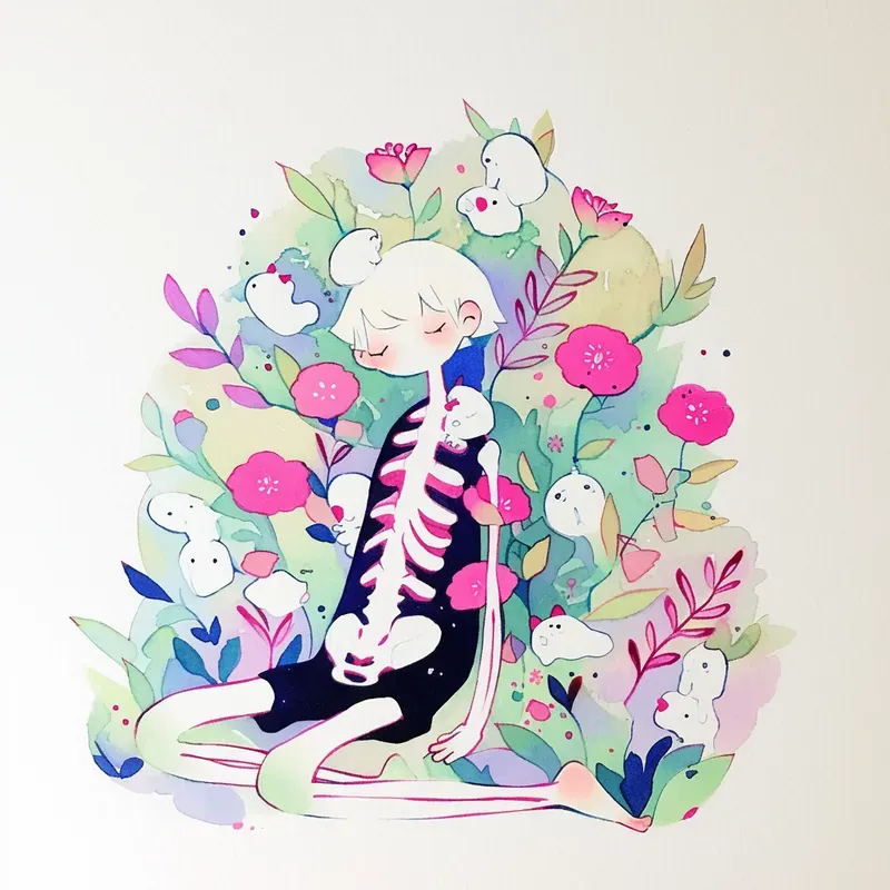 Dreamy Watercolor Anime Collections Midjourney Prompt | PromptBase