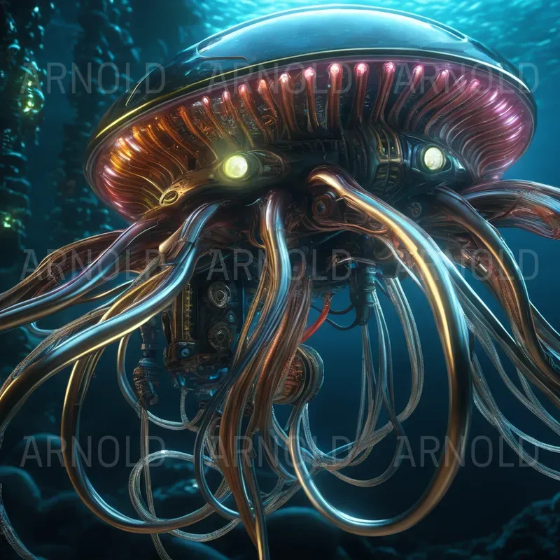 Biomechanical Deep Sea Creatures Stable Diffusion Prompt | PromptBase