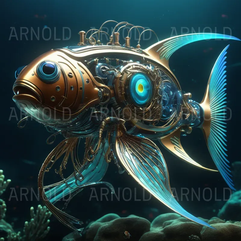 Biomechanical Deep Sea Creatures Stable Diffusion Prompt | PromptBase