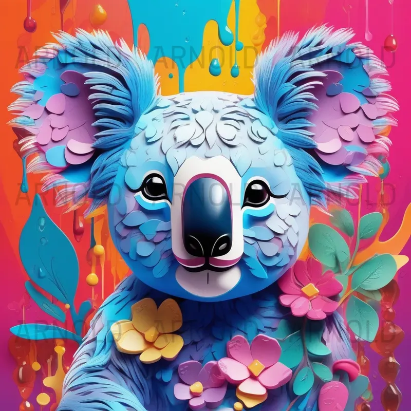 Vibrant Fluid Animal Art Stable Diffusion Prompt | PromptBase