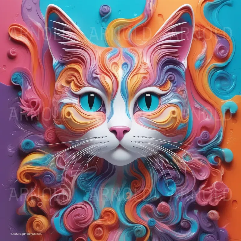 Vibrant Fluid Animal Art Stable Diffusion Prompt | PromptBase