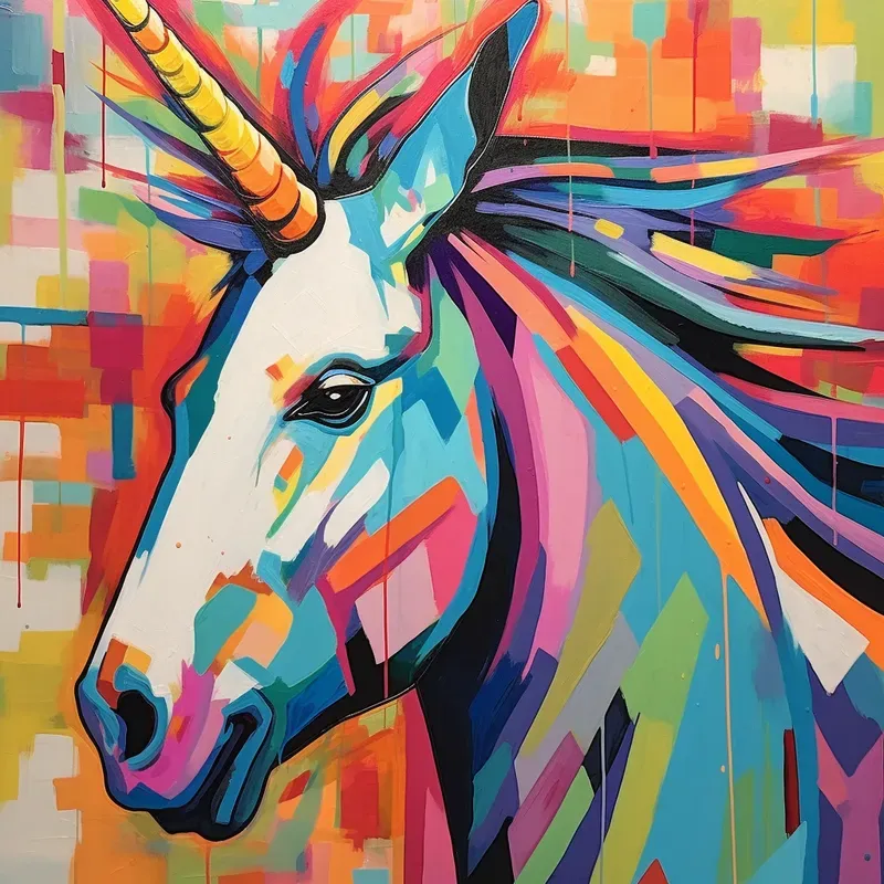 Abstract Creatures In A Pop Art Style Midjourney Prompt | PromptBase