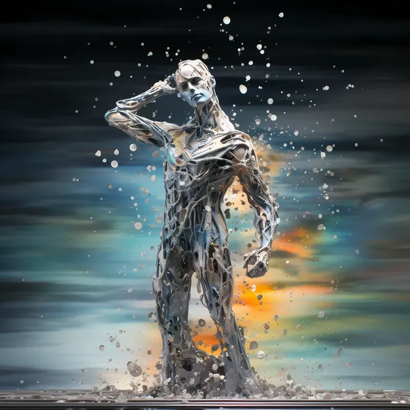 Holographic Statues Midjourney Prompt PromptBase