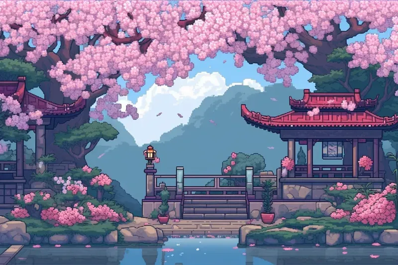 16 Bit Pixel Art Desktop Wallpapers Midjourney Prompt | PromptBase