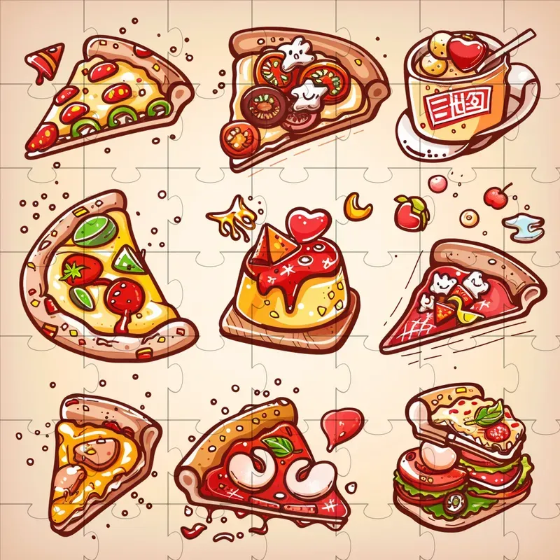 Cute Food Illustrations Midjourney Prompt | PromptBase