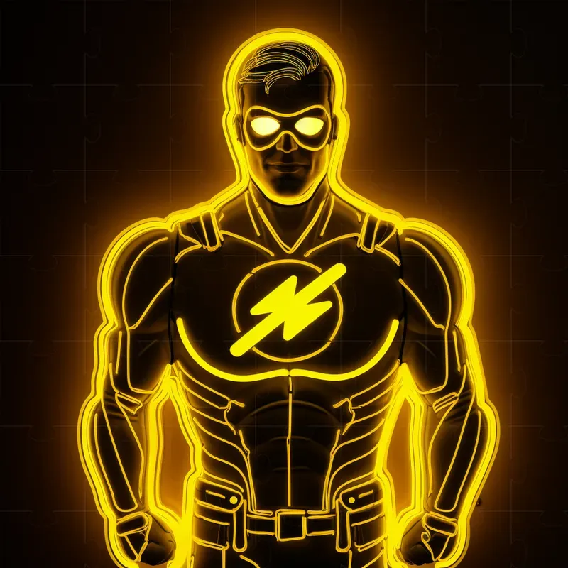 Neon Light Art Creator Midjourney Prompt PromptBase