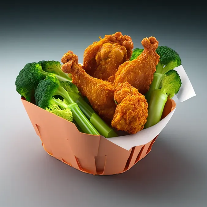 Fried Chicken Wing Baskets Midjourney Prompt PromptBase
