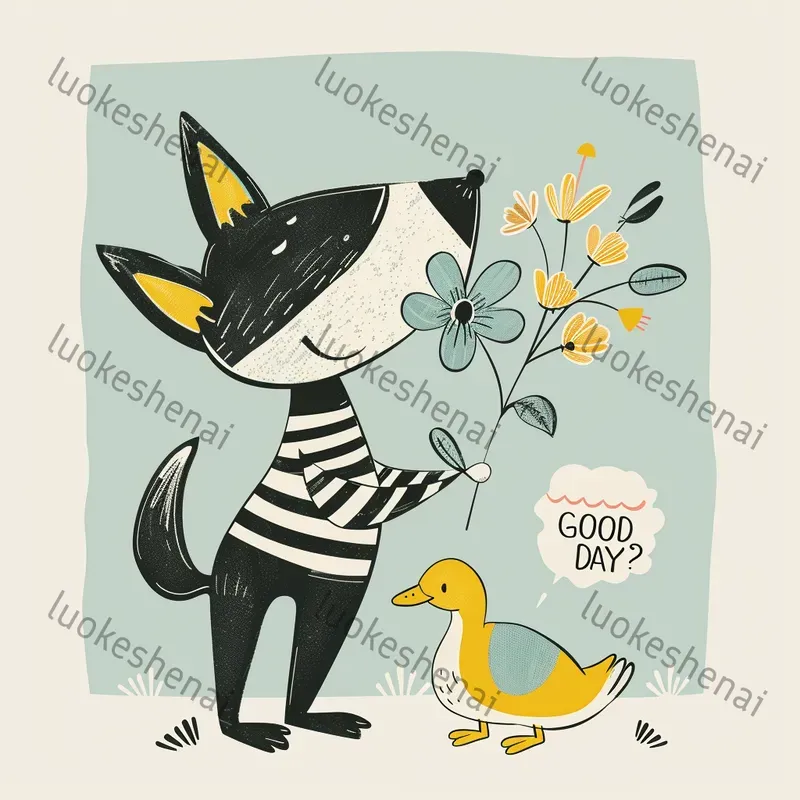 Whimsy Line Drawing Animal Whimsical Line Art Pieces Midjourney Prompt | PromptBase