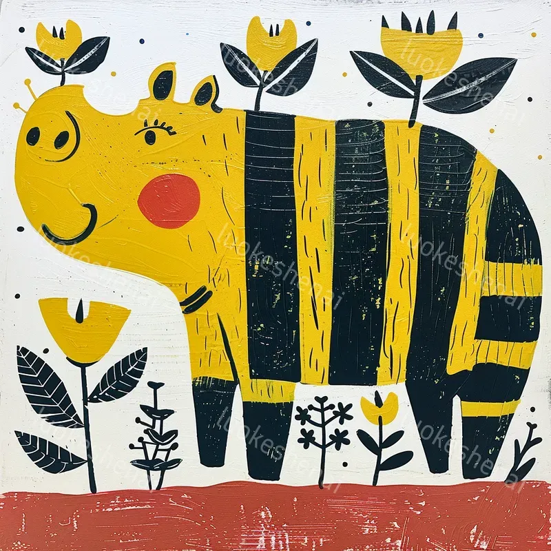 Animal Childrens Book Illustrations Midjourney Prompt | PromptBase