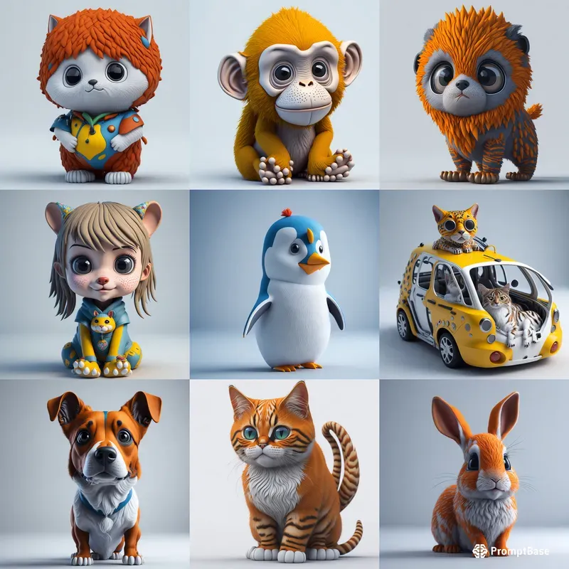 Enchanting Cute Animal 3d Characters Midjourney Prompt Promptbase Enchanting Cute Animal 3d Characters Midjourney Prompt Promptbase