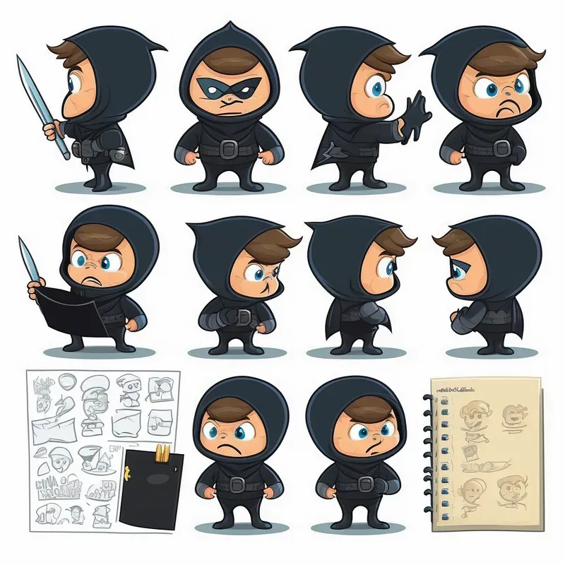 Character Sheets Midjourney Prompt Promptbase