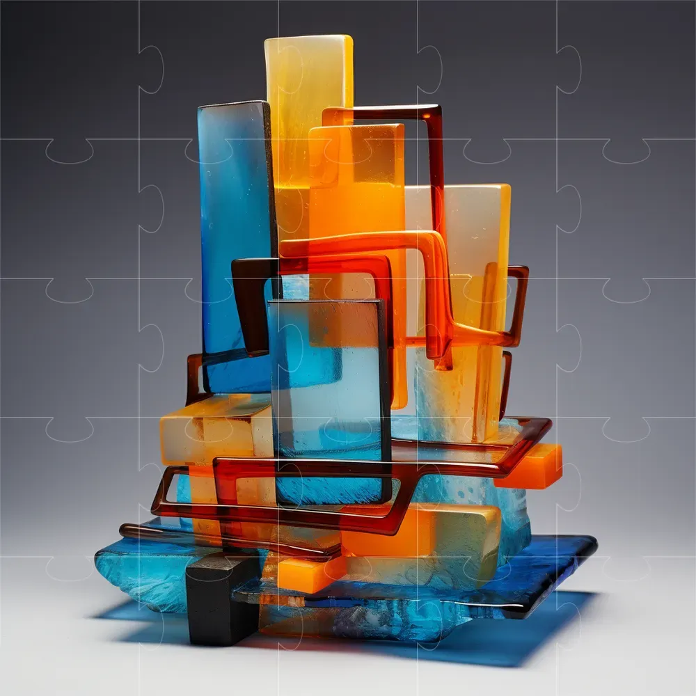 Colorful Glass Sculptures Midjourney Prompt PromptBase