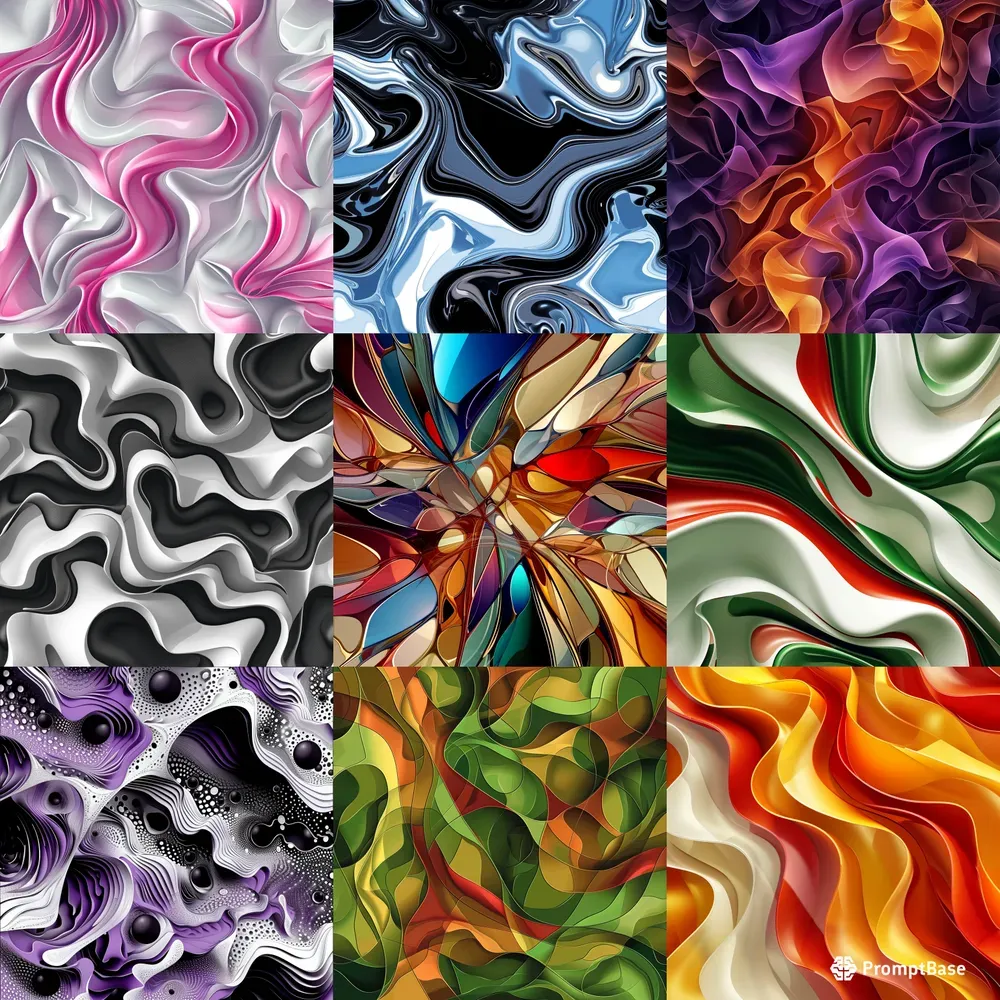 Prompt Pattern Astract Abstract Patterns In Various Colors Midjourney Prompt | PromptBase