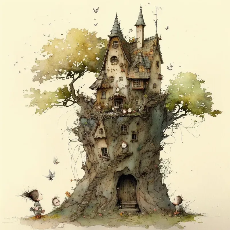 Fairy Forest Storybook Illustrations Midjourney Prompt | PromptBase