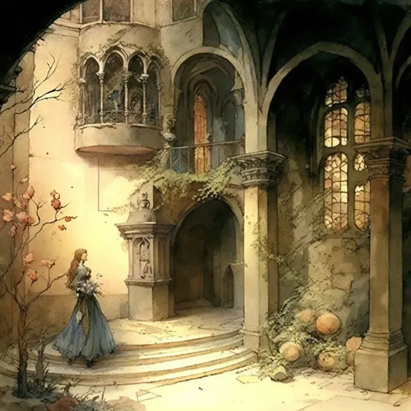 Medieval Fantasy Storybook Illustrations Midjourney Prompt | PromptBase