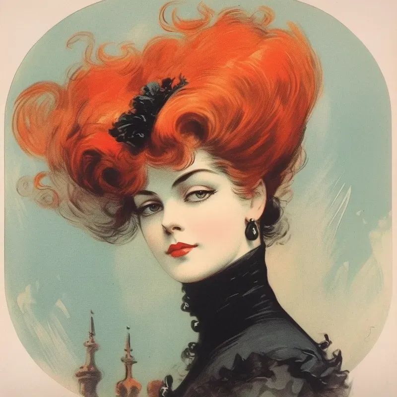 Vintage Victorian Style Poster Art Midjourney Prompt | PromptBase