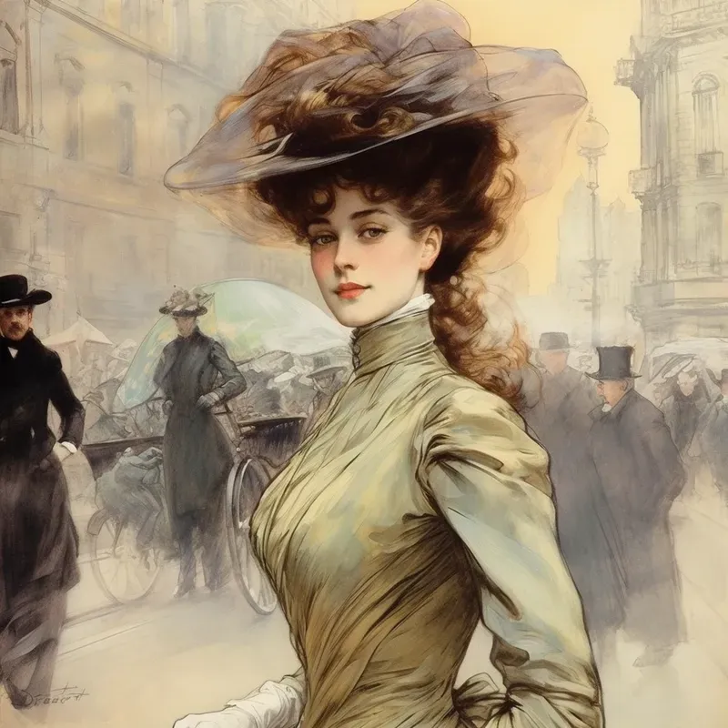 Vintage Victorian Style Poster Art Midjourney Prompt | PromptBase