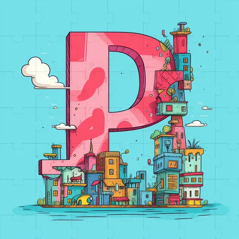 Cartoon Network Building Letters Cartoon Letters With Building Colors Midjourney Prompt | PromptBase