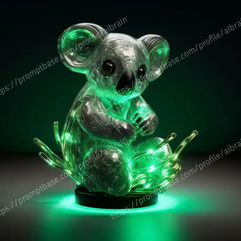 Animal Light Sculptures Midjourney Prompt | PromptBase