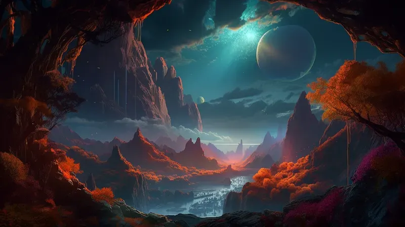 Alien Landscapes Midjourney Prompt | PromptBase