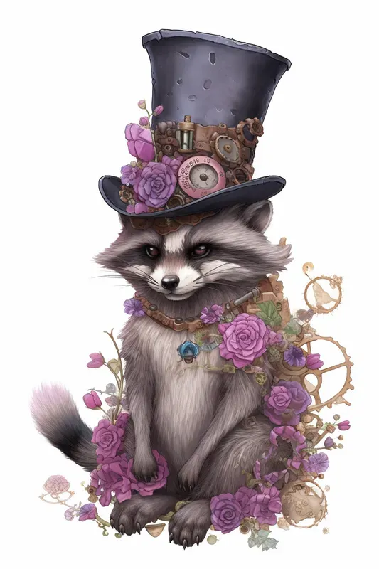 Steampunk Watercolor Animals Cliparts Midjourney Prompt | PromptBase