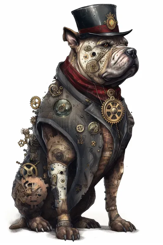 Steampunk Watercolor Animals Cliparts Midjourney Prompt | PromptBase