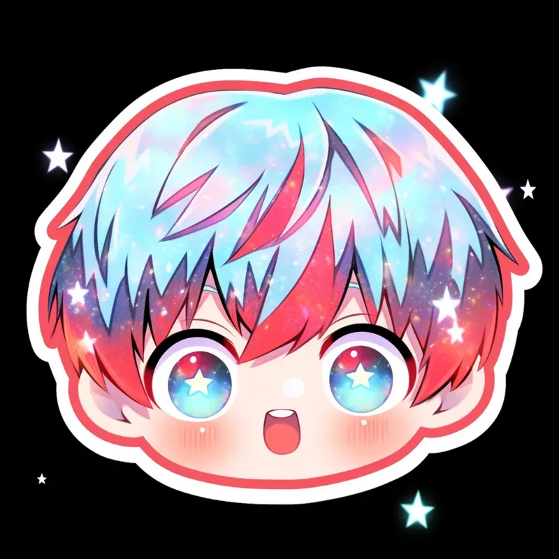Kawaii Chibi Head Icons Midjourney Prompt | PromptBase