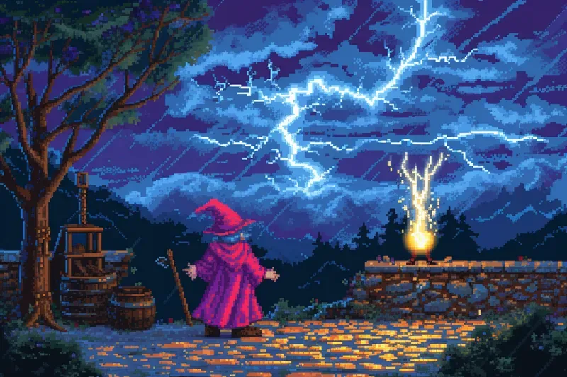 16 Bit Pixel Art Game Graphics Midjourney Prompt | PromptBase