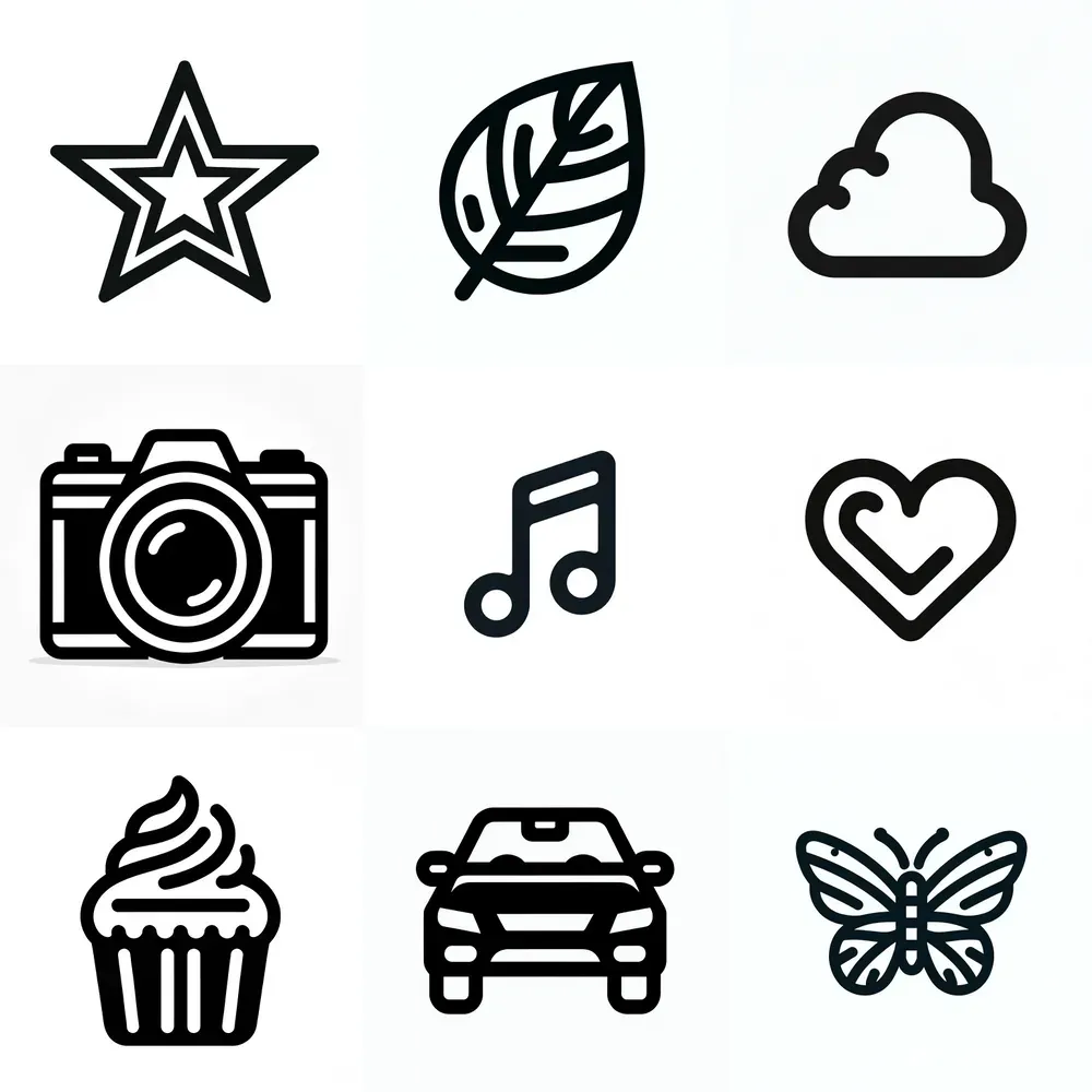 Minimalist Digital Icons DALL·E Prompt | PromptBase