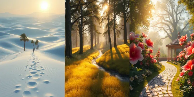 Serene And Magical Daylight Scene Generator App | PromptBase