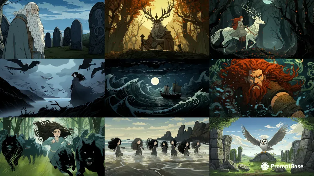 Irish Folklore Animation Film Stills Midjourney Prompt PromptBase