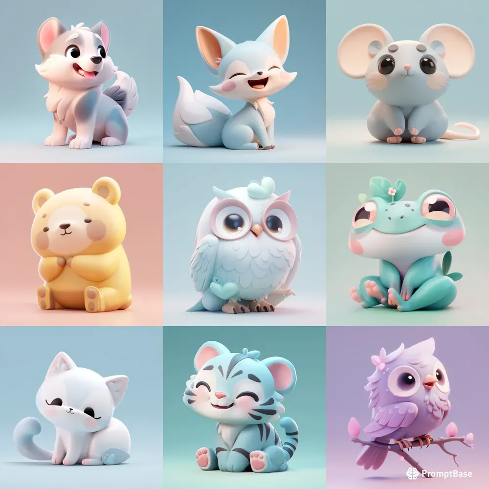 Cute 3d Animal Characters Midjourney Prompt Promptbase Cute 3d Animal Characters Midjourney Prompt Promptbase