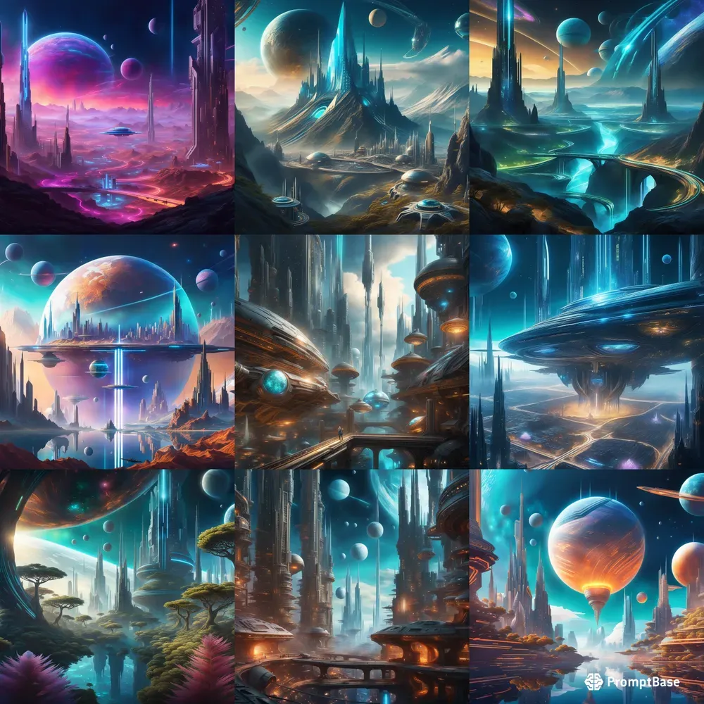 Sci-fi Landscapes Stable Diffusion Prompt | PromptBase