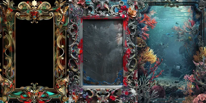 Frame Generator Prompt Digital Art Frames Generator App | PromptBase