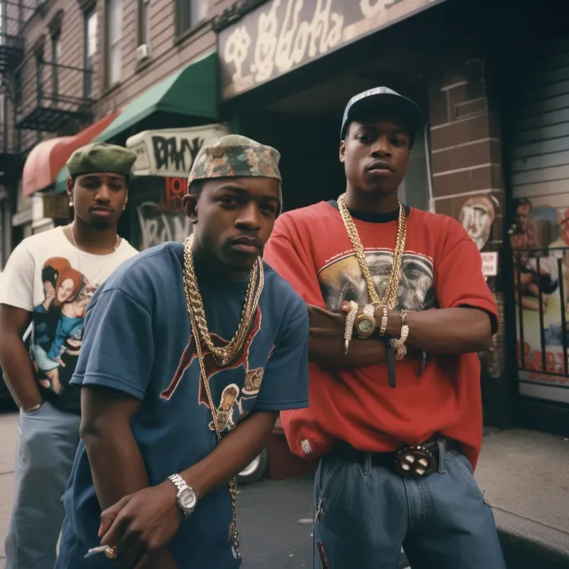 1990s Hip Hop Culture Photography Midjourney Prompt | PromptBase