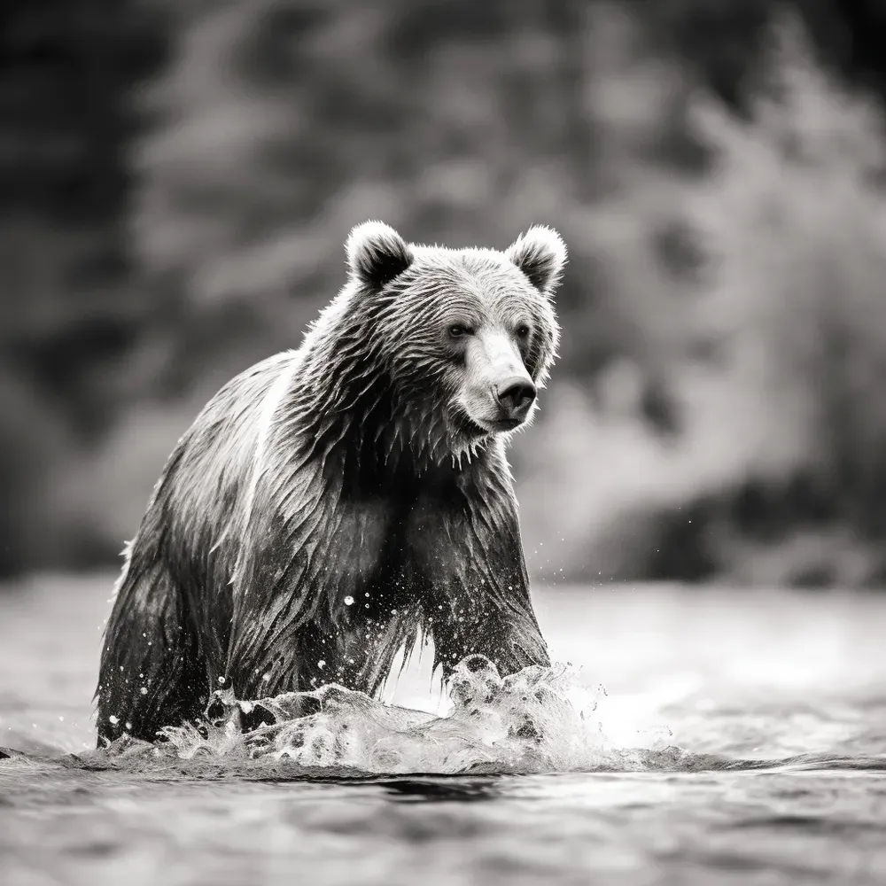 Black White Wildlife Photography Midjourney Prompt | PromptBase