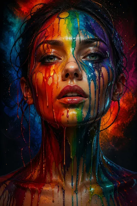 Surreal Abstract Portrait Effects