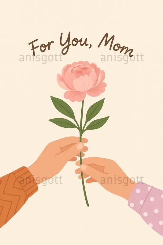 Gentle Floral Mothers Day Greeting Cards