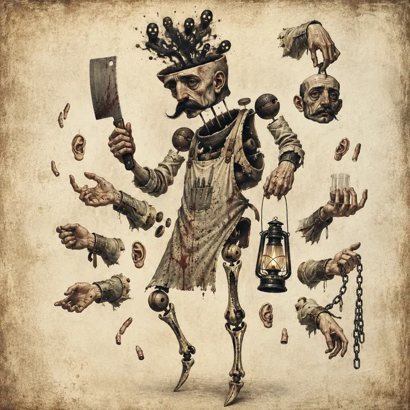 Surreal Fragmented Figures