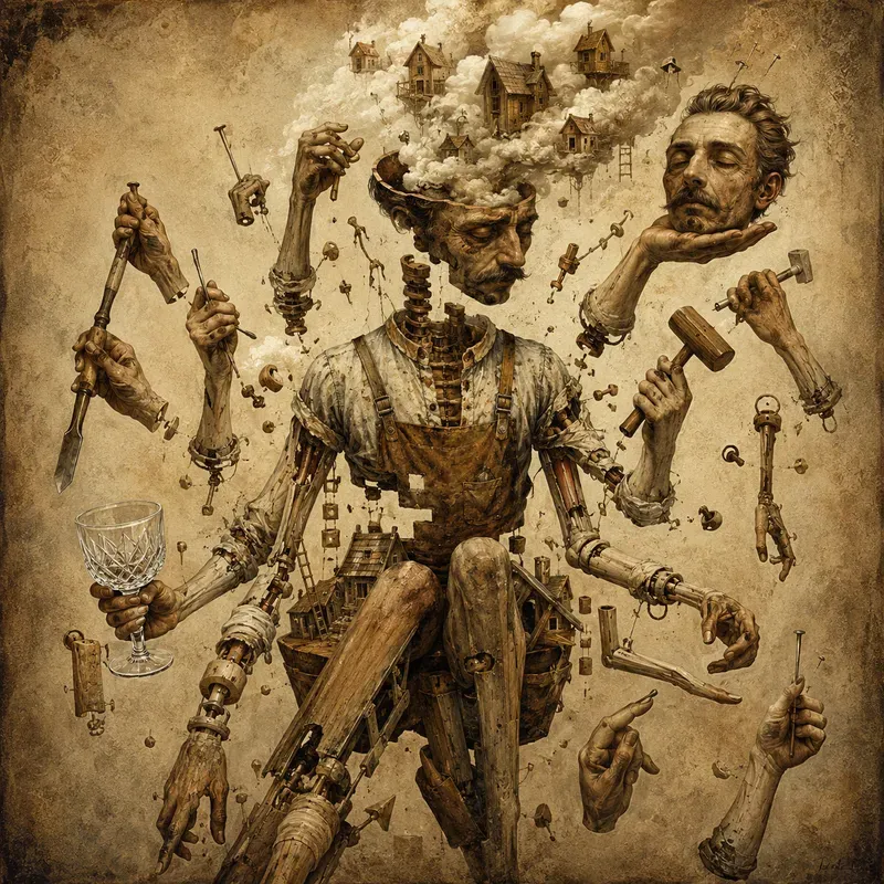 Surreal Fragmented Figures