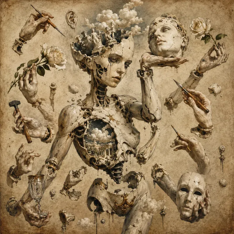 Surreal Fragmented Figures