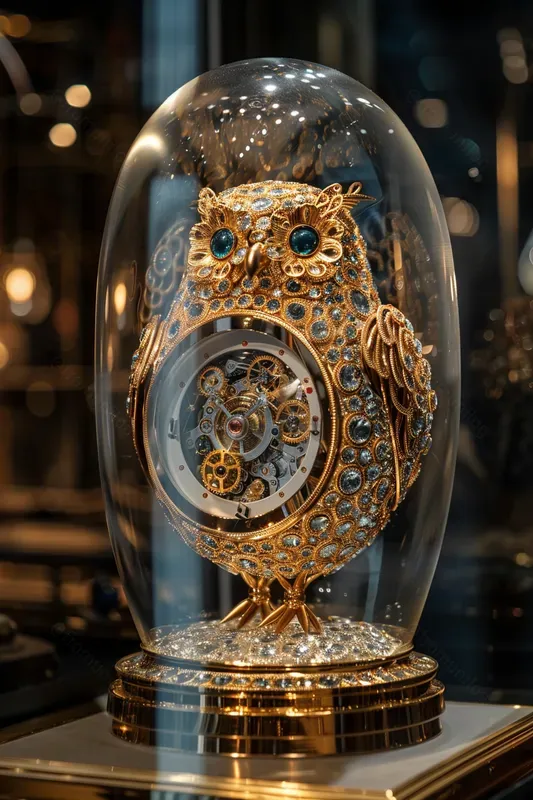 Luxury Glass Dome Mechanical Automata