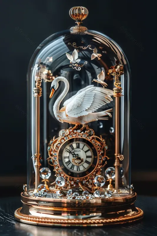 Luxury Glass Dome Mechanical Automata