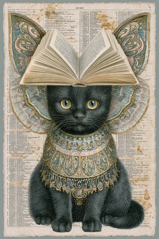 Gilded Manuscript Collage Art