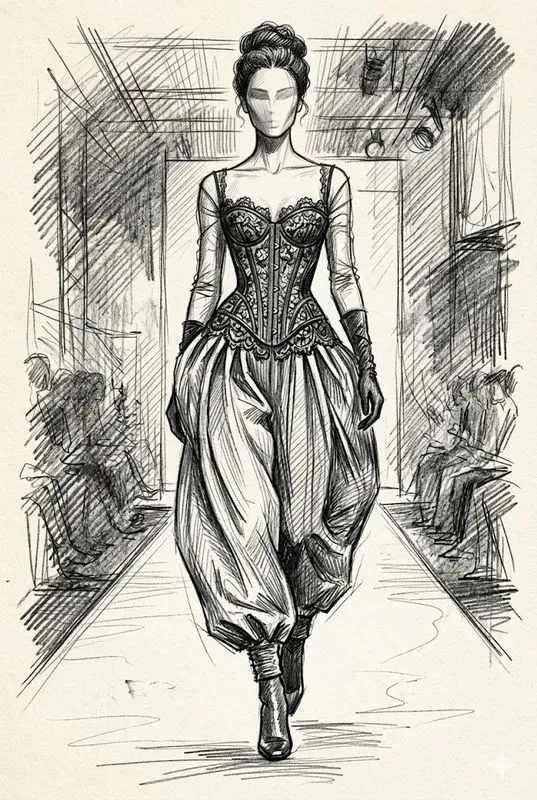 Couture Fashion Pencil Sketches