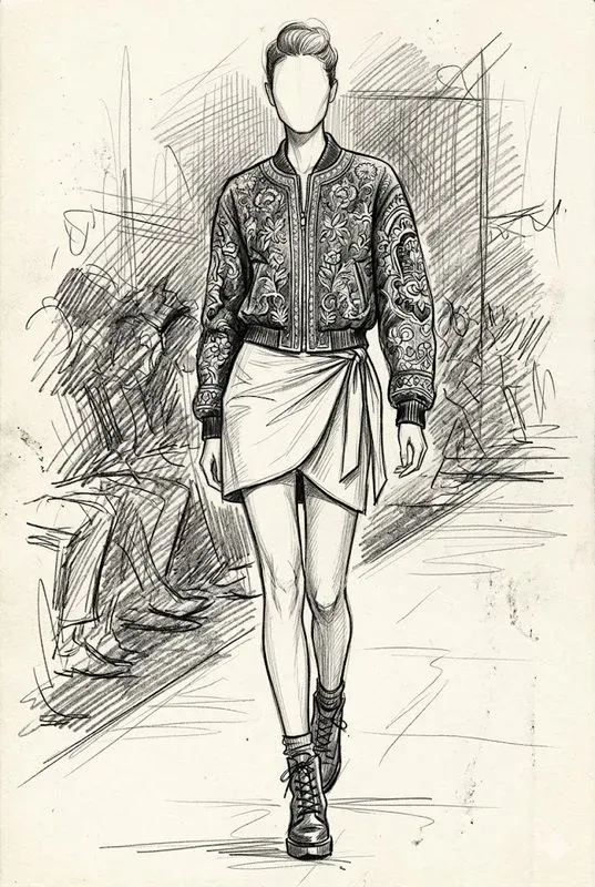 Couture Fashion Pencil Sketches