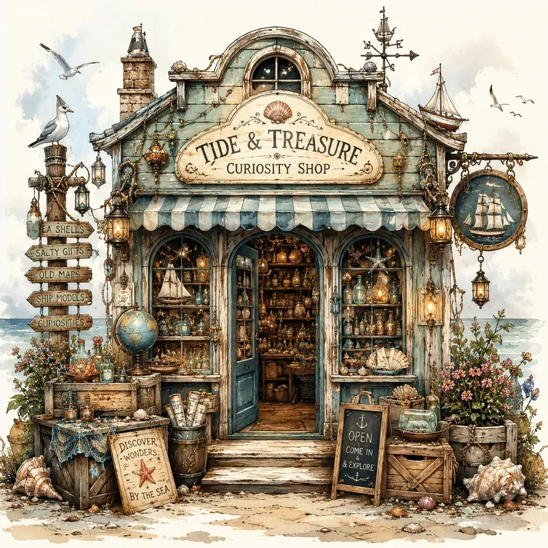 Whimsical Vintage Storybook Shops