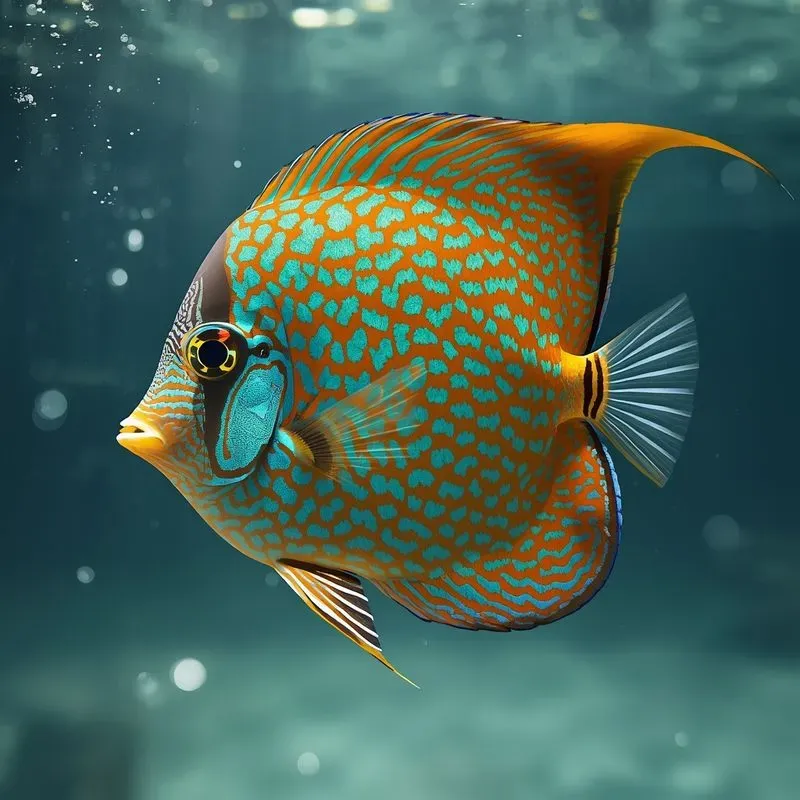 Hyperreal Tropical Fish Portraits