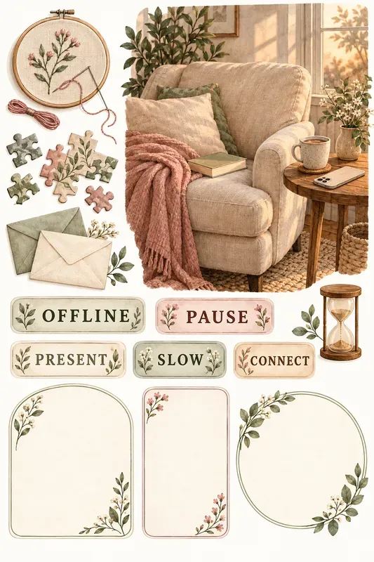 Cozy Wellness Reset Vision Boards