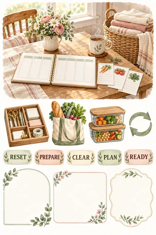 Cozy Wellness Reset Vision Boards